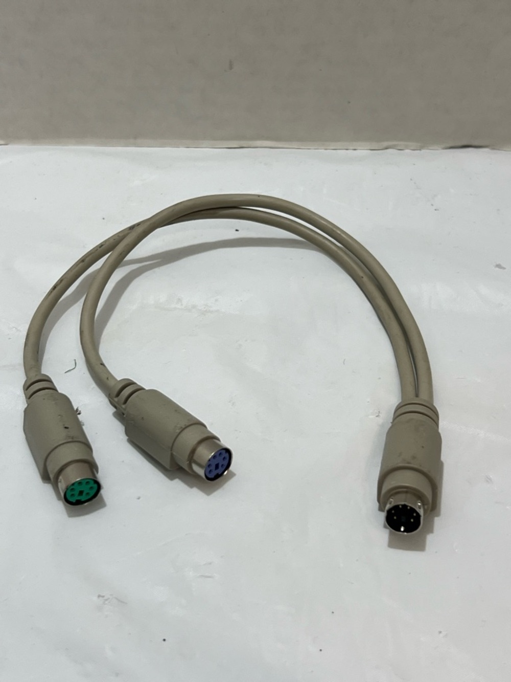 6 Pin PS2 Male To Female Extension Cable Y Splitter Connector For Keyboard Mouse